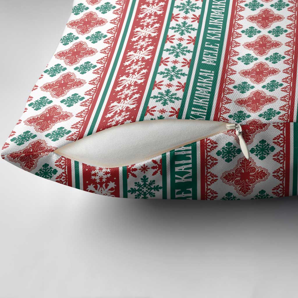 Mele Kalikimaka Hawaii Christmas Pillow Cover Hawaiian Quilt Pattern Style LT9 - Polynesian Pride