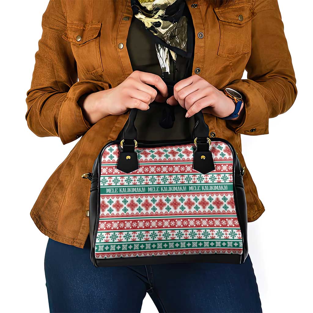 Mele Kalikimaka Hawaii Christmas Shoulder Handbag Hawaiian Quilt Pattern Style LT9 - Polynesian Pride