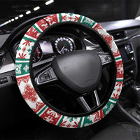 Mele Kalikimaka Hawaii Christmas Steering Wheel Cover Hawaiian Quilt Pattern Style - Polynesian Pride