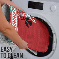 Santa Surf Mele Kalikimaka Personalized Bathroom Set Aloha Tropical Christmas Vibes - Polynesian Pride