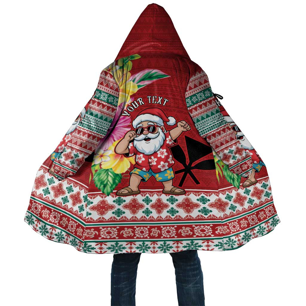 Santa Surf Mele Kalikimaka Personalized Cloak Aloha Tropical Christmas Vibes - Polynesian Pride
