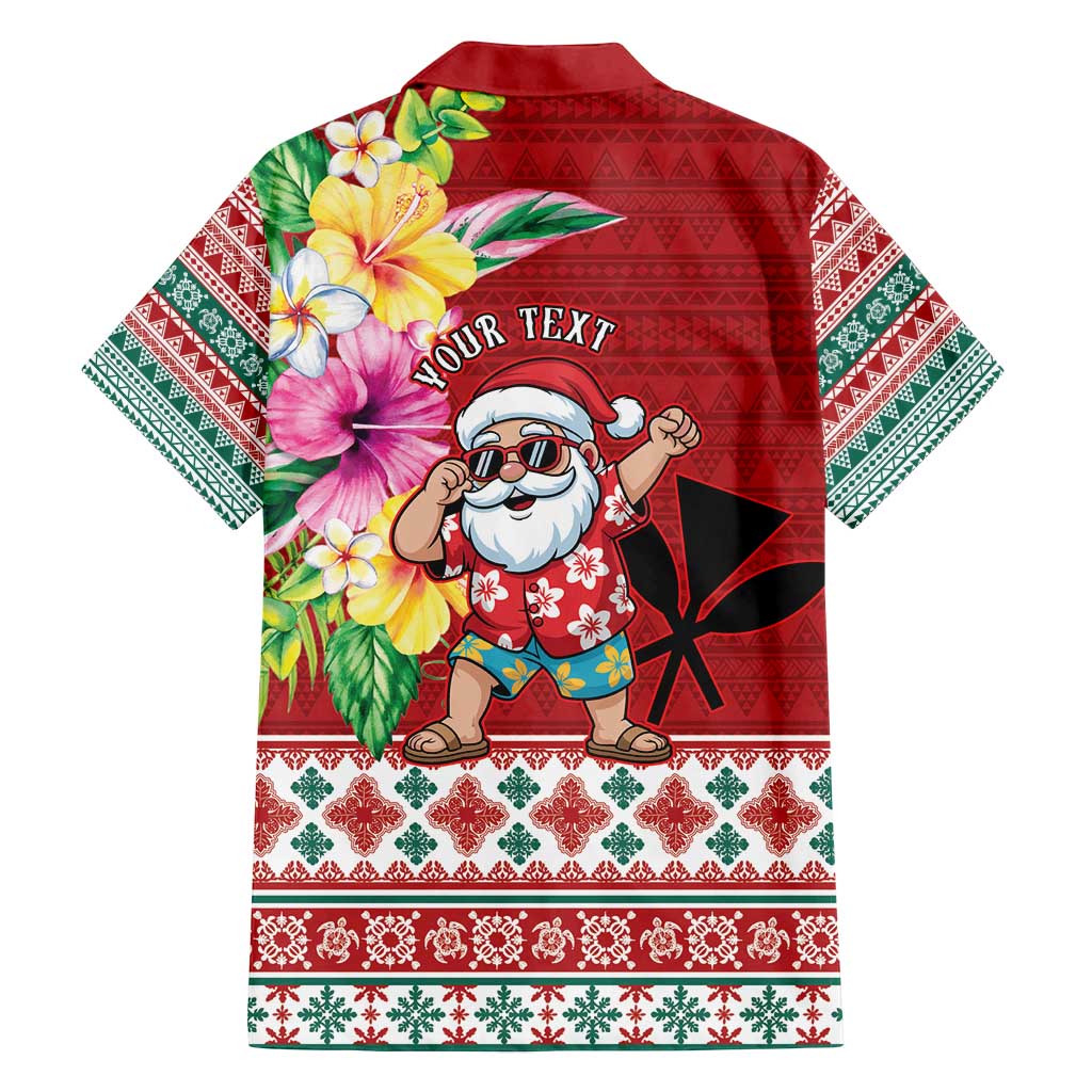 Santa Surf Mele Kalikimaka Personalized Family Matching Summer Maxi Dress and Hawaiian Shirt Aloha Tropical Christmas Vibes - Polynesian Pride