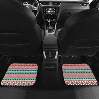 Shaka Sign Skull Mele Kalikimaka Personalized Car Mats Hawaiian Quilt Pattern - Polynesian Pride