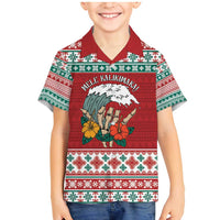 Shaka Sign Skull Mele Kalikimaka Personalized Family Matching Mermaid Dress and Hawaiian Shirt Hawaiian Quilt Pattern - Polynesian Pride