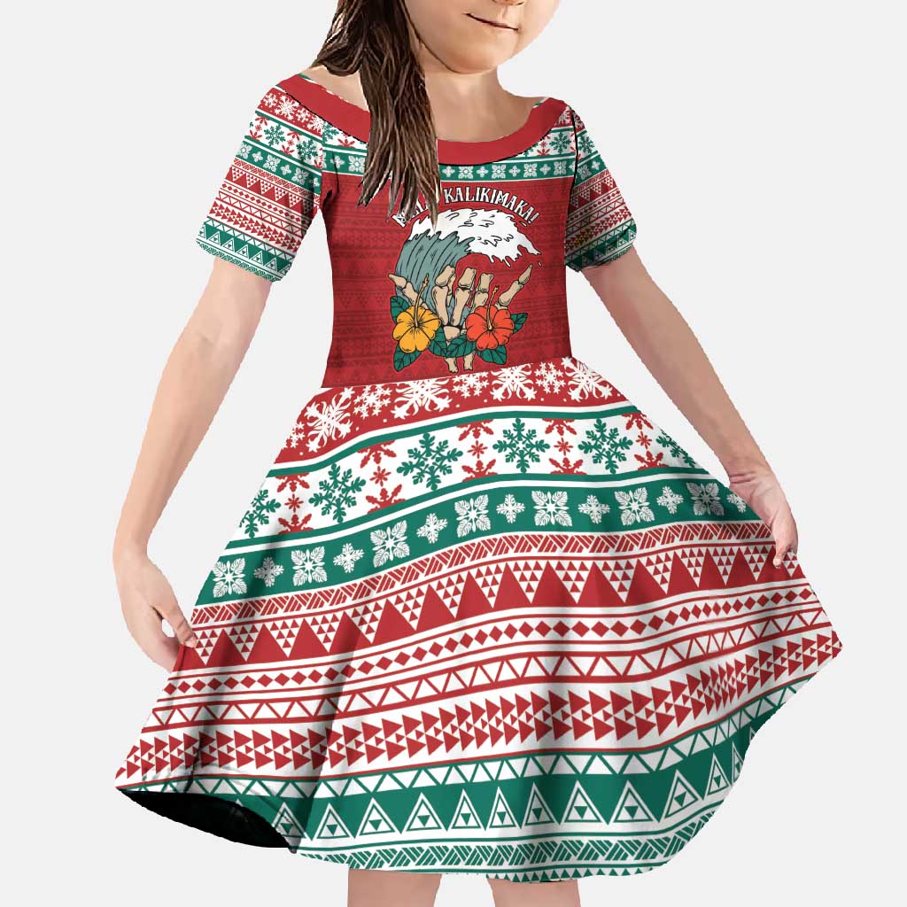 Shaka Sign Skull Mele Kalikimaka Personalized Family Matching Tank Maxi Dress and Hawaiian Shirt Hawaiian Quilt Pattern - Polynesian Pride