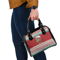 Shaka Sign Skull Mele Kalikimaka Personalized Shoulder Handbag Hawaiian Quilt Pattern LT9 - Polynesian Pride