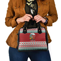 Shaka Sign Skull Mele Kalikimaka Personalized Shoulder Handbag Hawaiian Quilt Pattern LT9 - Polynesian Pride