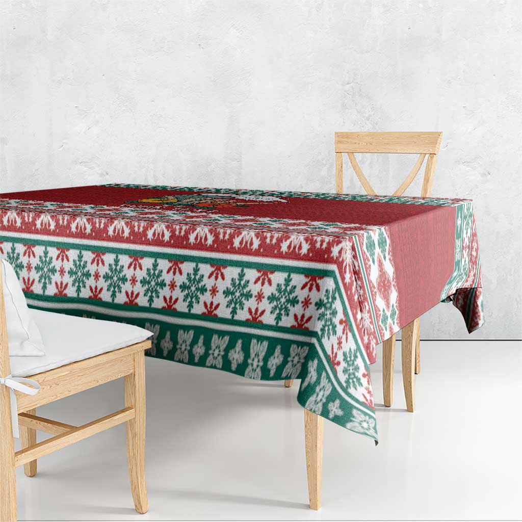 Shaka Sign Skull Mele Kalikimaka Personalized Tablecloth Hawaiian Quilt Pattern LT9 - Polynesian Pride
