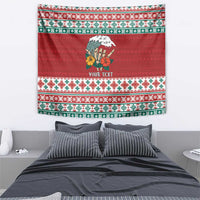 Shaka Sign Skull Mele Kalikimaka Personalized Tapestry Hawaiian Quilt Pattern LT9 - Polynesian Pride