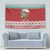 Shaka Sign Skull Mele Kalikimaka Personalized Tapestry Hawaiian Quilt Pattern LT9 - Polynesian Pride