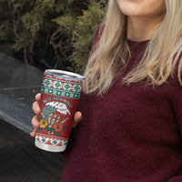 Shaka Sign Skull Mele Kalikimaka Personalized Tumbler Cup Hawaiian Quilt Pattern - Polynesian Pride