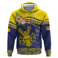 Niue Coconut Crab Hoodie Rock of Polynesia LT9 Pullover Hoodie Gold - Polynesian Pride