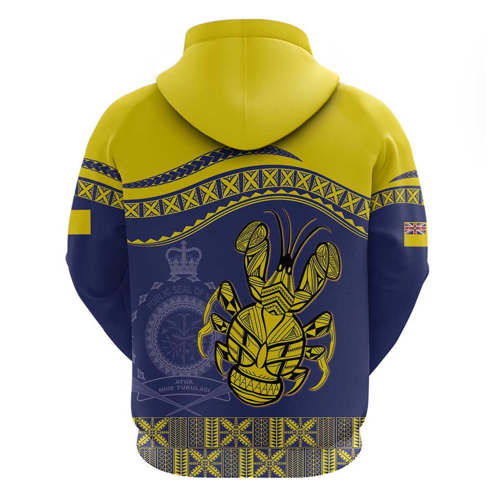 Niue Coconut Crab Hoodie Rock of Polynesia LT9 - Polynesian Pride