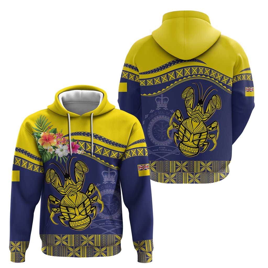 Niue Coconut Crab Hoodie Rock of Polynesia LT9 - Polynesian Pride