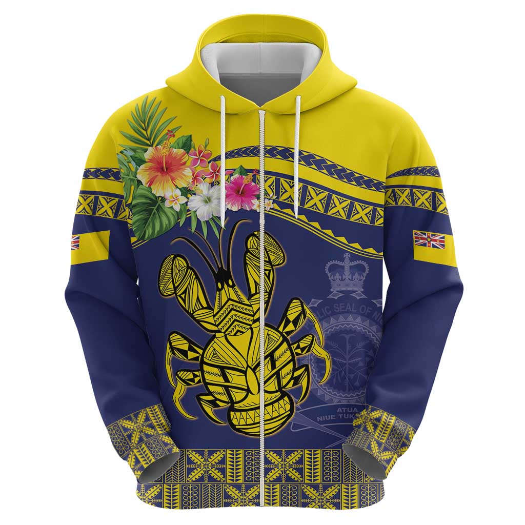 Niue Coconut Crab Hoodie Rock of Polynesia LT9 - Polynesian Pride