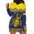 Niue Coconut Crab Hoodie Dress Rock of Polynesia