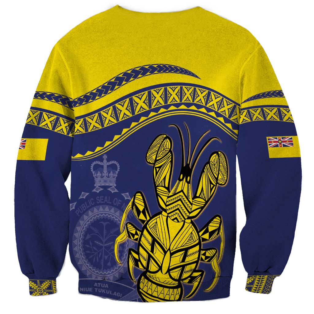 Niue Coconut Crab Sweatshirt Rock of Polynesia LT9 - Polynesian Pride