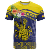 Niue Coconut Crab T Shirt Rock of Polynesia LT9 Gold - Polynesian Pride