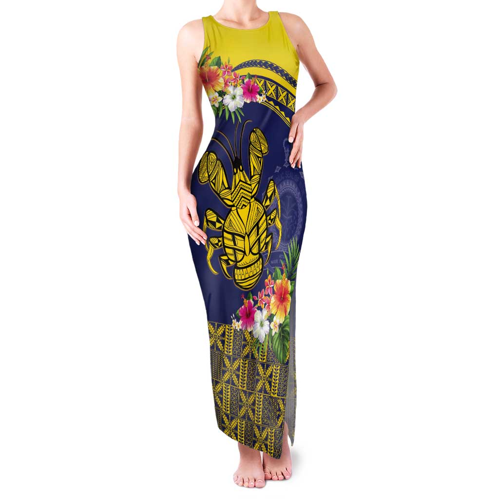 Niue Coconut Crab Tank Maxi Dress Rock of Polynesia