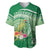 Norfolk Parakeet Tropical Baseball Jersey Norfolk Island Tribal Pattern