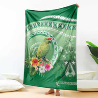 Norfolk Parakeet Tropical Blanket Norfolk Island Tribal Pattern LT9 - Polynesian Pride
