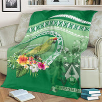 Norfolk Parakeet Tropical Blanket Norfolk Island Tribal Pattern LT9 - Polynesian Pride