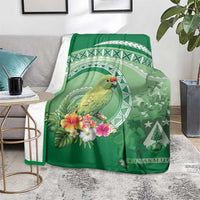 Norfolk Parakeet Tropical Blanket Norfolk Island Tribal Pattern LT9 - Polynesian Pride