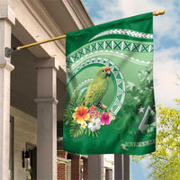 Norfolk Parakeet Tropical Garden Flag Norfolk Island Tribal Pattern LT9 House Flag Green - Polynesian Pride