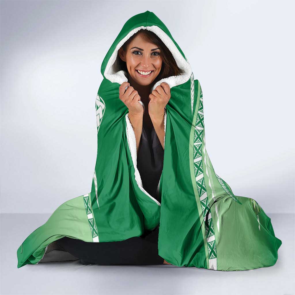 Norfolk Parakeet Tropical Hooded Blanket Norfolk Island Tribal Pattern LT9 - Polynesian Pride