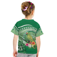 Norfolk Parakeet Tropical Kid T Shirt Norfolk Island Tribal Pattern LT9 - Polynesian Pride