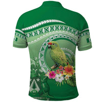 Norfolk Parakeet Tropical Polo Shirt Norfolk Island Tribal Pattern LT9 - Polynesian Pride