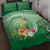 Norfolk Parakeet Tropical Quilt Bed Set Norfolk Island Tribal Pattern