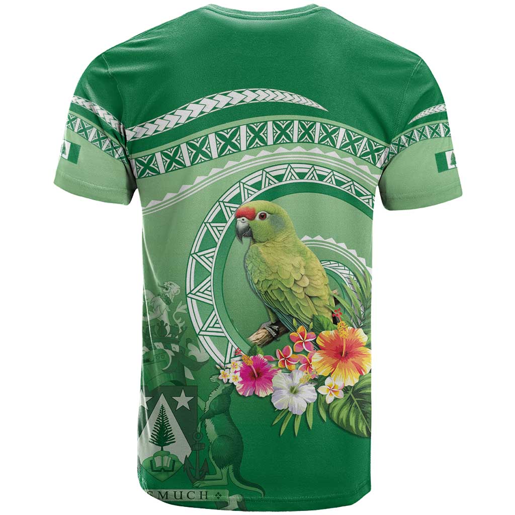 Norfolk Parakeet Tropical T Shirt Norfolk Island Tribal Pattern LT9 - Polynesian Pride
