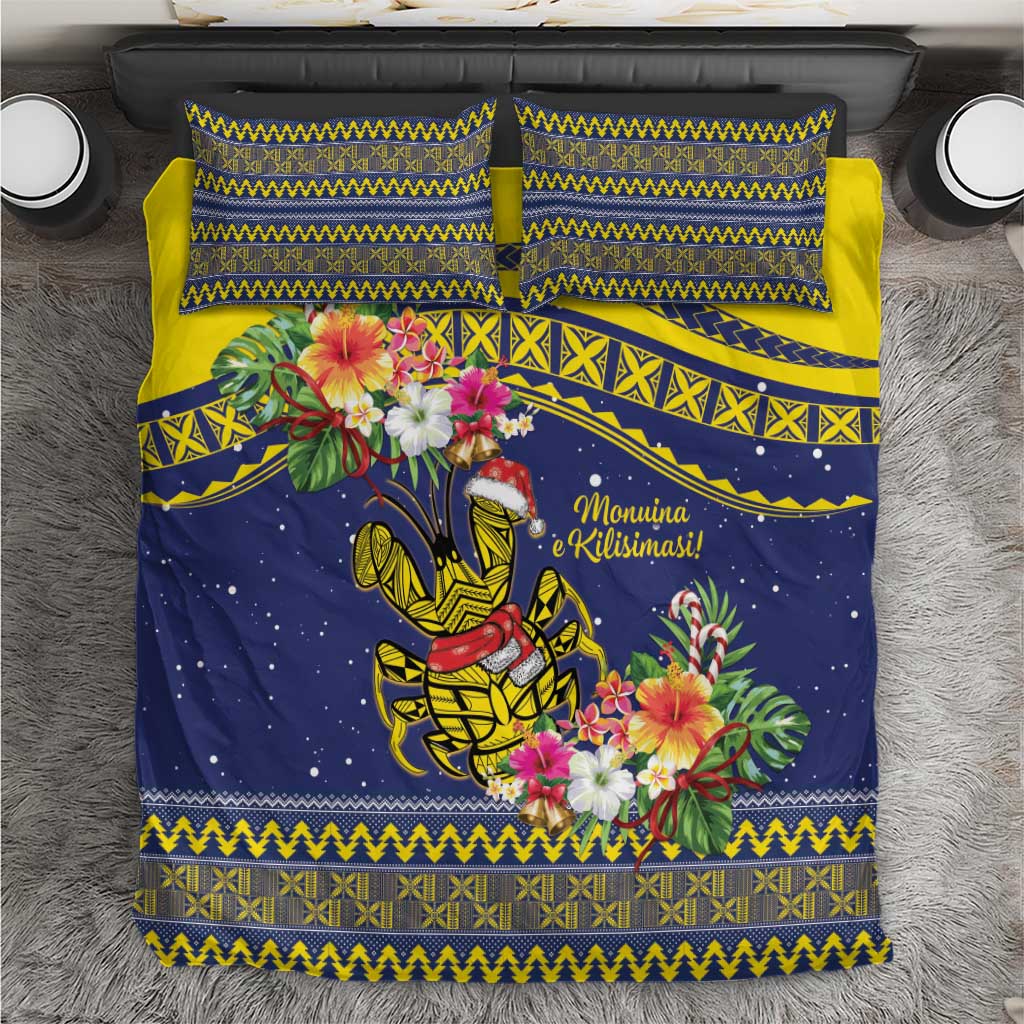 Monuina e Kilisimasi Niue Christmas Bedding Set Niuean Tribal Pattern