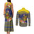 Monuina e Kilisimasi Niue Christmas Couples Matching Tank Maxi Dress and Long Sleeve Button Shirt Niuean Tribal Pattern