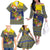 Monuina e Kilisimasi Niue Christmas Family Matching Off The Shoulder Long Sleeve Dress and Hawaiian Shirt Niuean Tribal Pattern