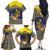 Monuina e Kilisimasi Niue Christmas Family Matching Off The Shoulder Long Sleeve Dress and Hawaiian Shirt Niuean Tribal Pattern