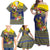 Monuina e Kilisimasi Niue Christmas Family Matching Off Shoulder Maxi Dress and Hawaiian Shirt Niuean Tribal Pattern