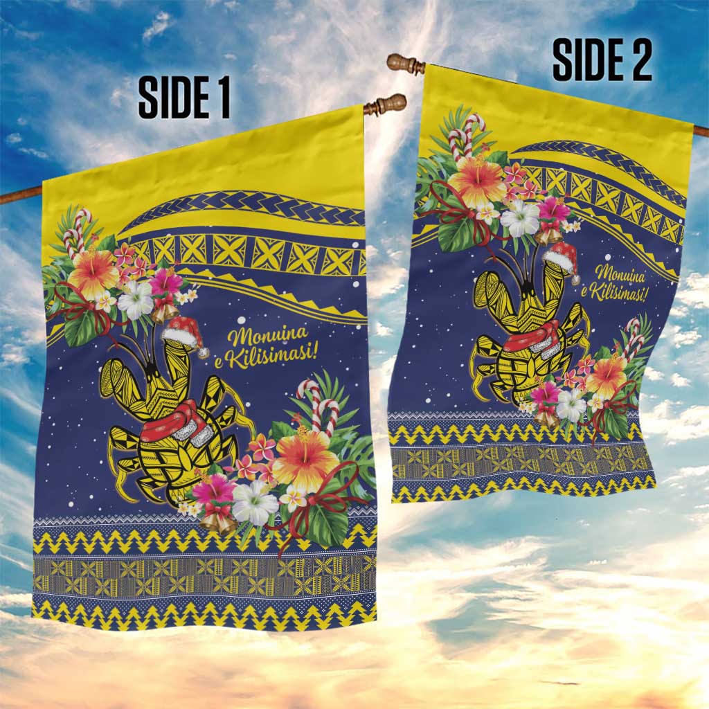 Monuina e Kilisimasi Niue Christmas Garden Flag Niuean Tribal Pattern