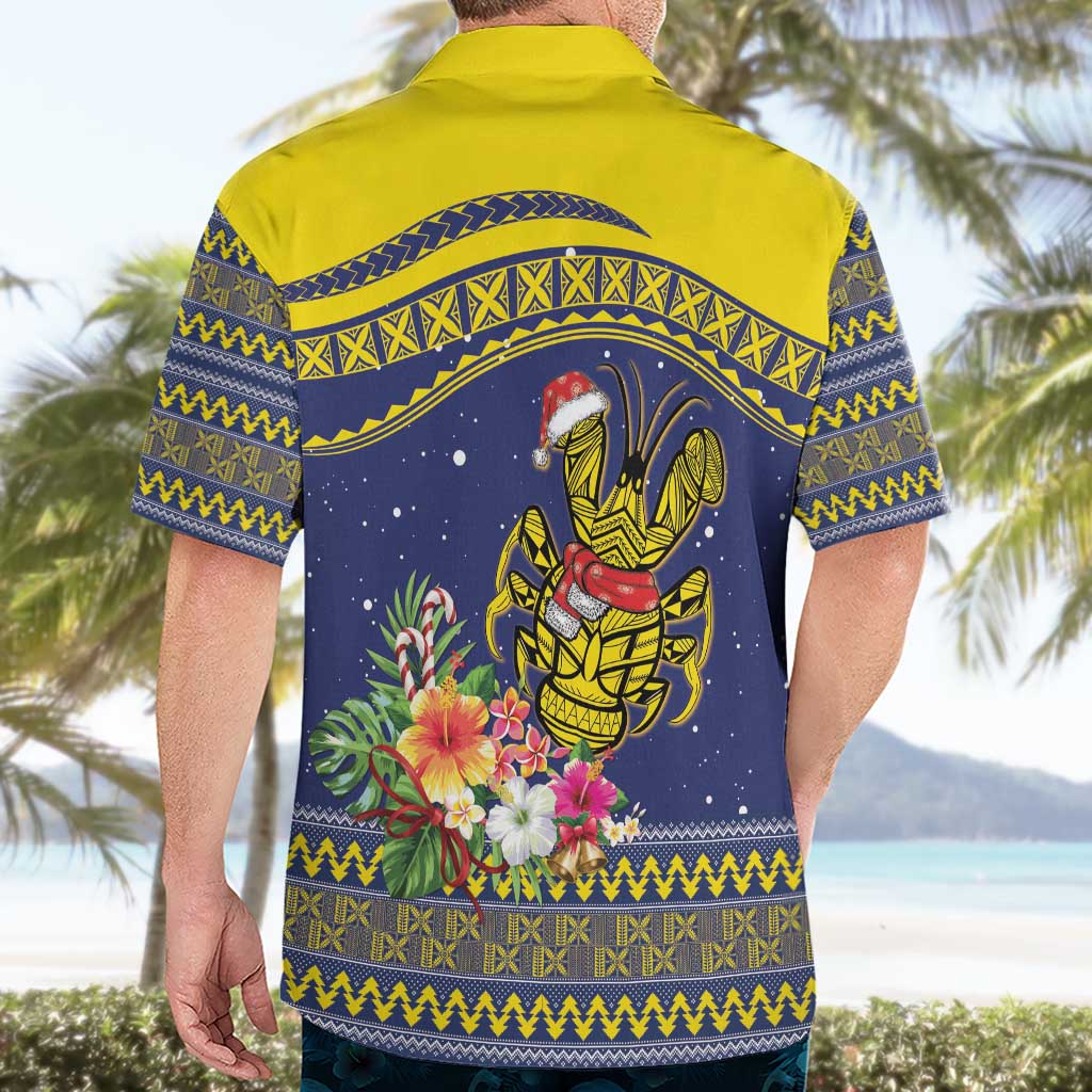 Monuina e Kilisimasi Niue Christmas Hawaiian Shirt Niuean Tribal Pattern