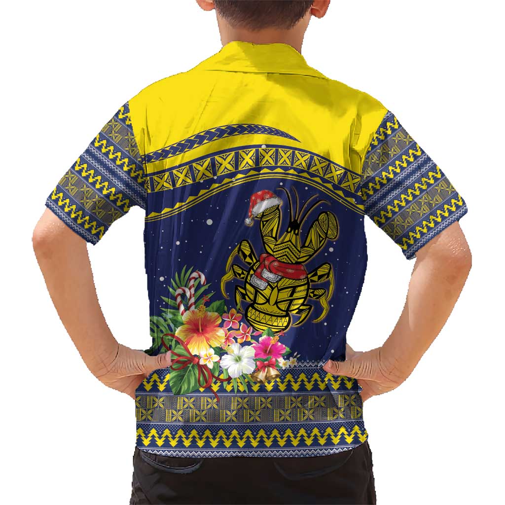 Monuina e Kilisimasi Niue Christmas Hawaiian Shirt Niuean Tribal Pattern