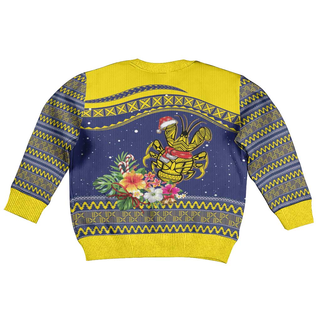 Monuina e Kilisimasi Niue Christmas Kid Ugly Christmas Sweater Niuean Tribal Pattern LT9 - Polynesian Pride