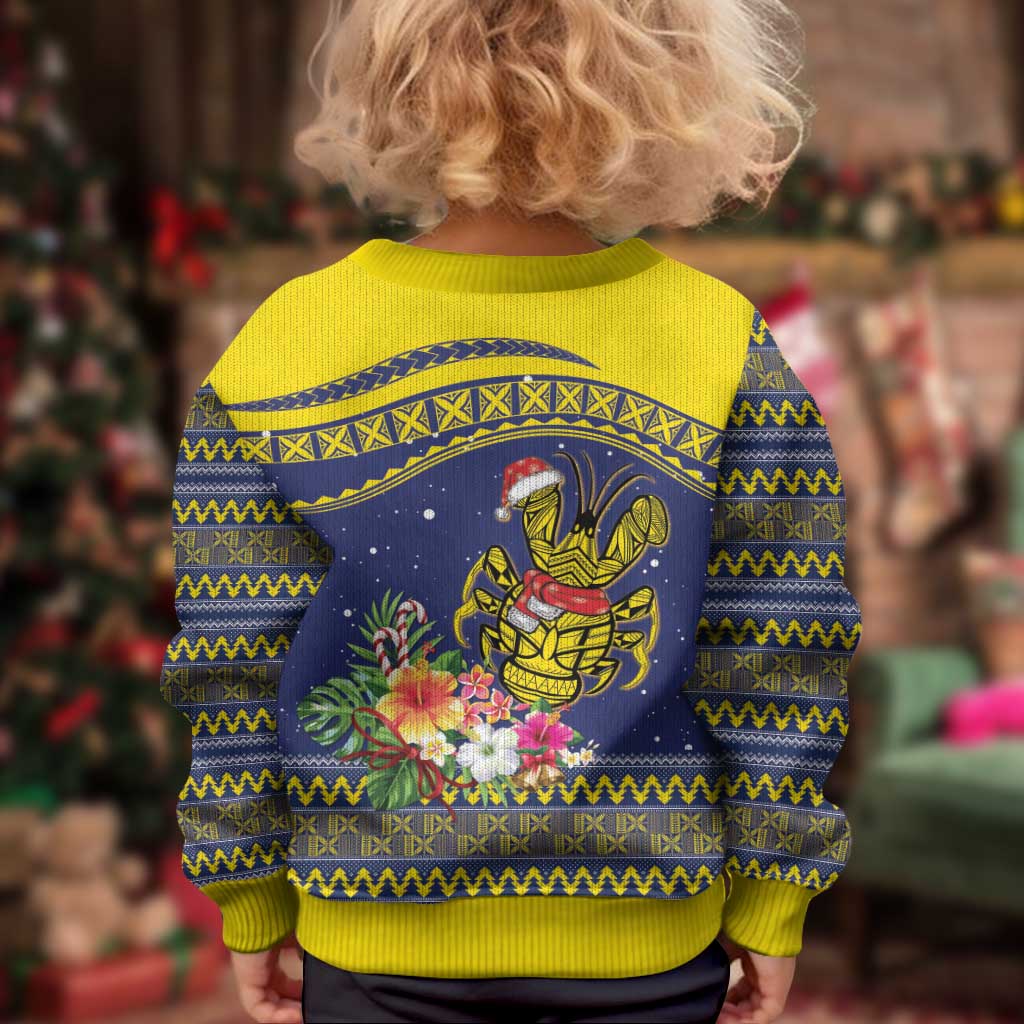 Monuina e Kilisimasi Niue Christmas Kid Ugly Christmas Sweater Niuean Tribal Pattern LT9 - Polynesian Pride