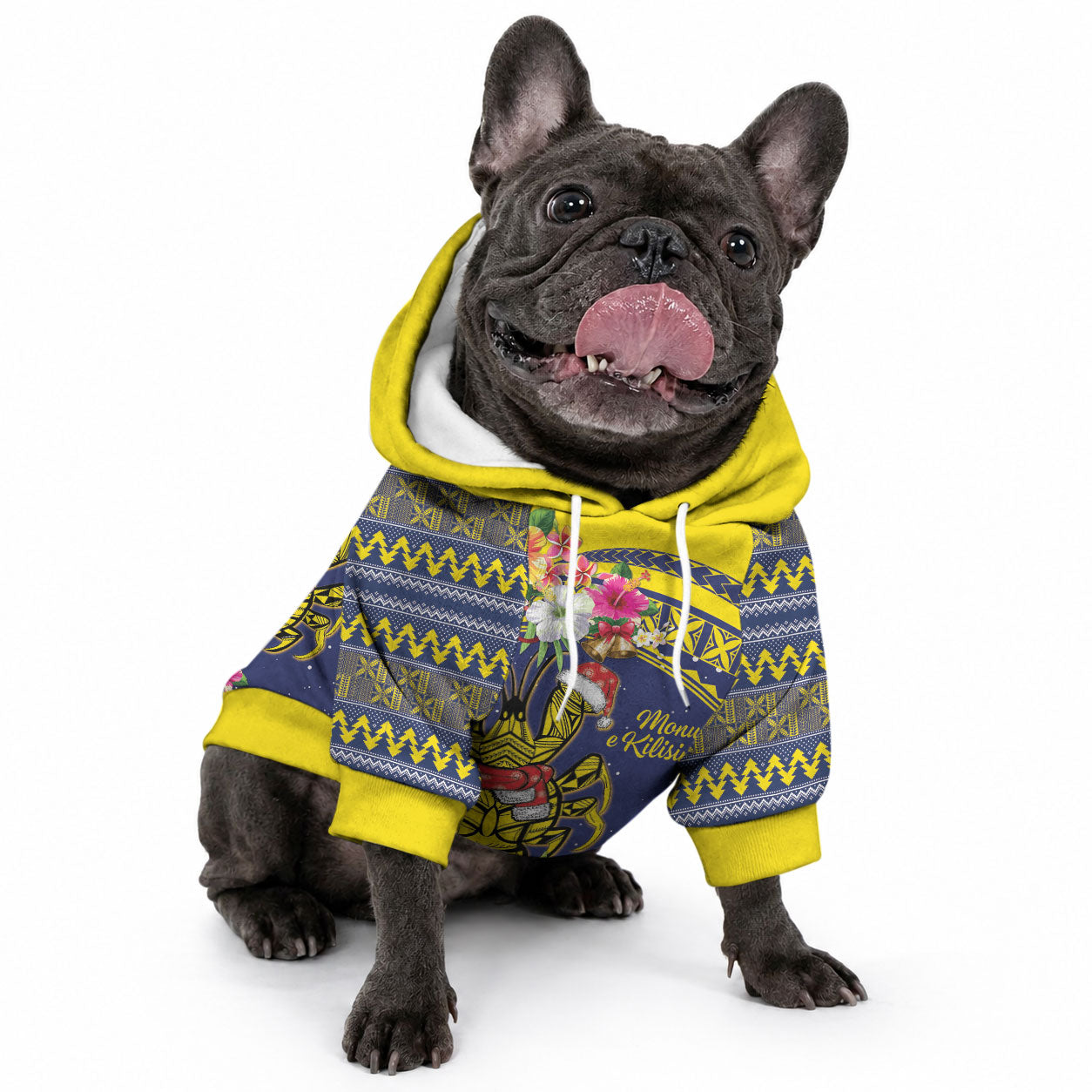 Monuina e Kilisimasi Niue Christmas Pet Hoodie Niuean Tribal Pattern LT9 - Polynesian Pride