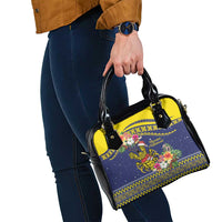 Monuina e Kilisimasi Niue Christmas Shoulder Handbag Niuean Tribal Pattern