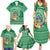 Norfolk Island Pine Tree Christmas Family Matching Summer Maxi Dress and Hawaiian Shirt Coat of Arm and Polynesian Pattern