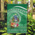 Norfolk Island Pine Tree Christmas Garden Flag Coat of Arm and Polynesian Pattern