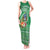 Norfolk Island Pine Tree Christmas Tank Maxi Dress Coat of Arm and Polynesian Pattern