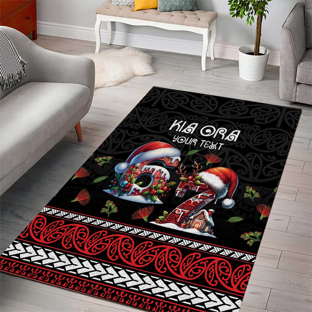 Aotearoa Six Seven Personalized Area Rug New Zealand Funny Christmas - Polynesian Pride