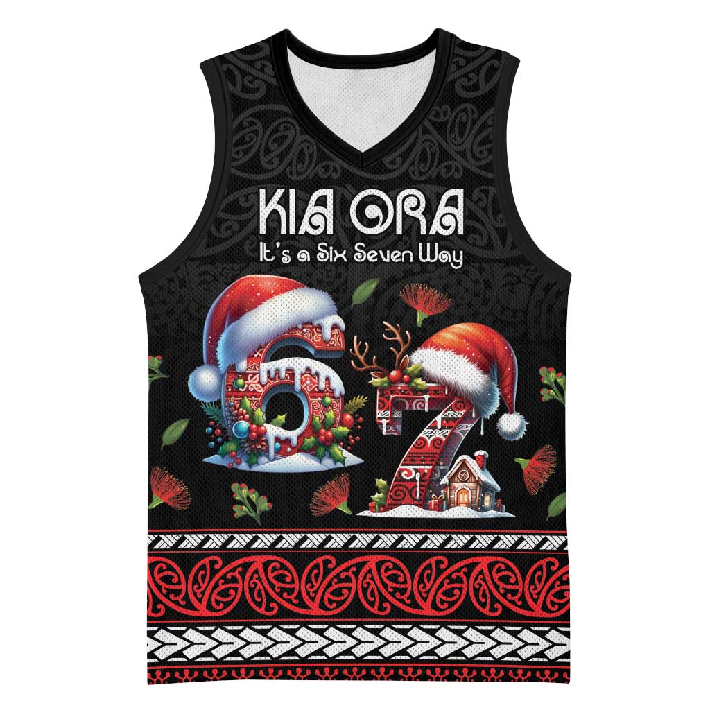 Aotearoa Six Seven Personalized Basketball Jersey New Zealand Funny Christmas - Polynesian Pride